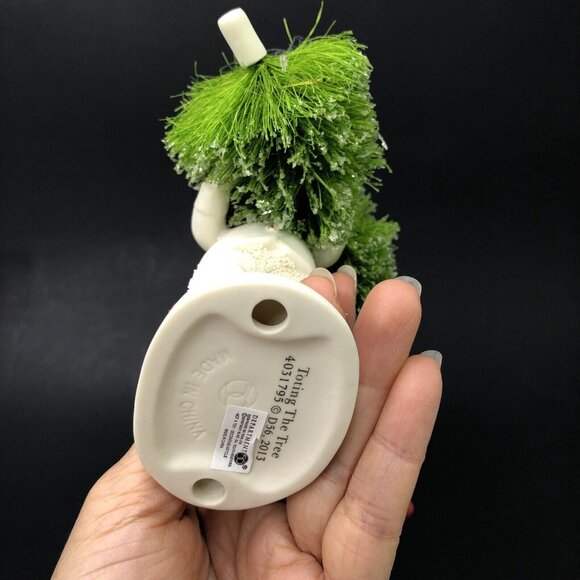 Retired Dept 56 Figurine Snowbabies Toting the Tree 4031795 Christmas Gift Decor - Picture 6 of 7